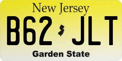 NJ license plate B62JLT