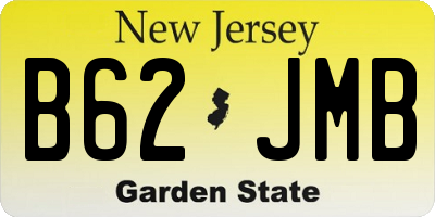 NJ license plate B62JMB