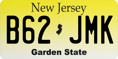 NJ license plate B62JMK