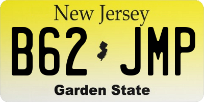 NJ license plate B62JMP