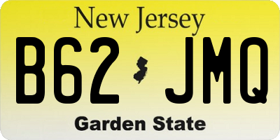 NJ license plate B62JMQ