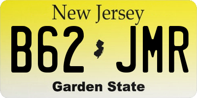 NJ license plate B62JMR