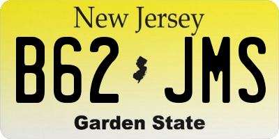 NJ license plate B62JMS