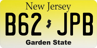 NJ license plate B62JPB