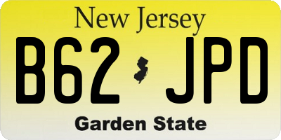 NJ license plate B62JPD