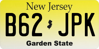 NJ license plate B62JPK
