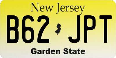 NJ license plate B62JPT
