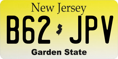 NJ license plate B62JPV