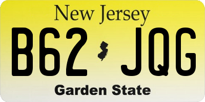 NJ license plate B62JQG