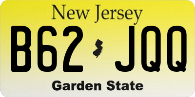 NJ license plate B62JQQ