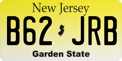 NJ license plate B62JRB