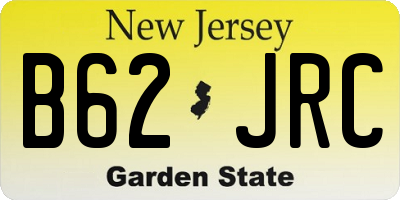 NJ license plate B62JRC