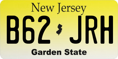 NJ license plate B62JRH