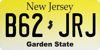 NJ license plate B62JRJ