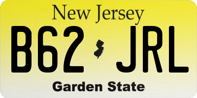 NJ license plate B62JRL
