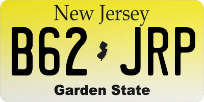 NJ license plate B62JRP