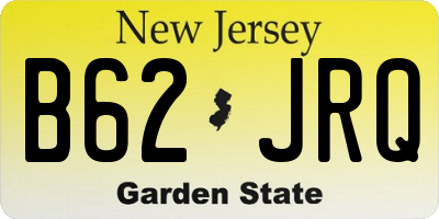 NJ license plate B62JRQ
