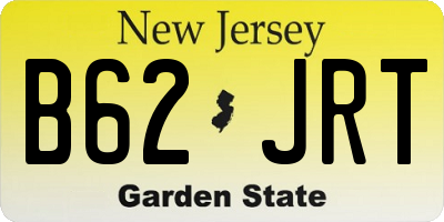 NJ license plate B62JRT