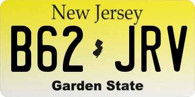 NJ license plate B62JRV