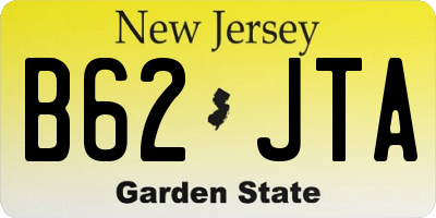 NJ license plate B62JTA