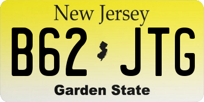 NJ license plate B62JTG