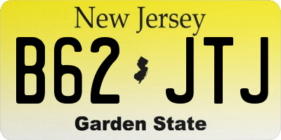 NJ license plate B62JTJ