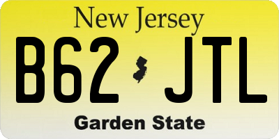 NJ license plate B62JTL