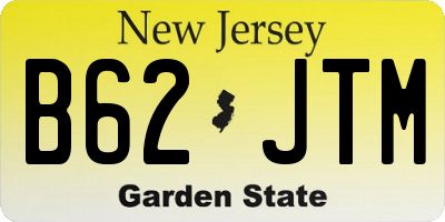 NJ license plate B62JTM