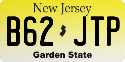 NJ license plate B62JTP