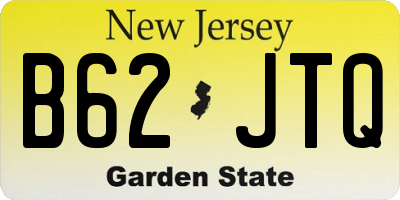NJ license plate B62JTQ