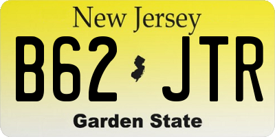 NJ license plate B62JTR