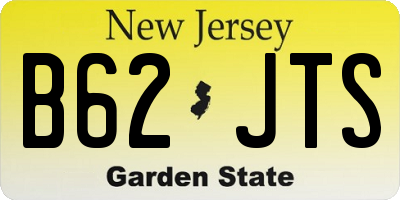 NJ license plate B62JTS
