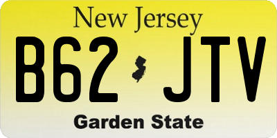 NJ license plate B62JTV