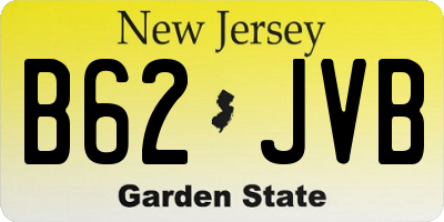 NJ license plate B62JVB