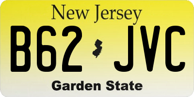 NJ license plate B62JVC