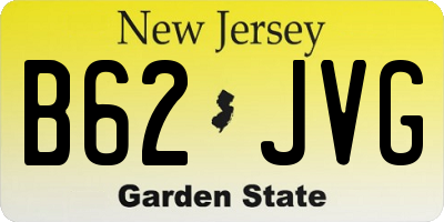 NJ license plate B62JVG