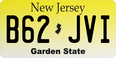 NJ license plate B62JVI