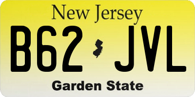 NJ license plate B62JVL