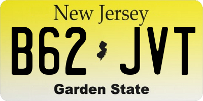 NJ license plate B62JVT