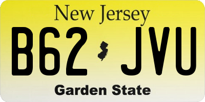 NJ license plate B62JVU
