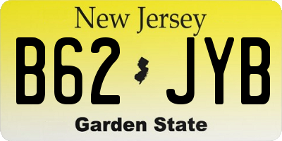 NJ license plate B62JYB