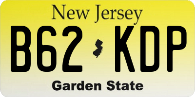 NJ license plate B62KDP