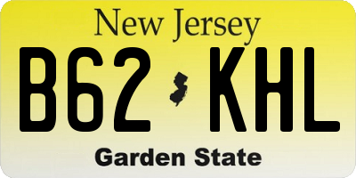 NJ license plate B62KHL