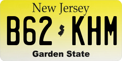 NJ license plate B62KHM