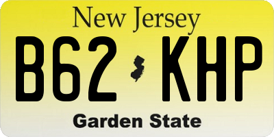 NJ license plate B62KHP