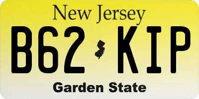 NJ license plate B62KIP