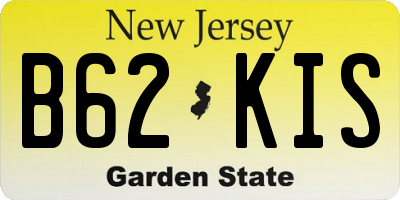 NJ license plate B62KIS