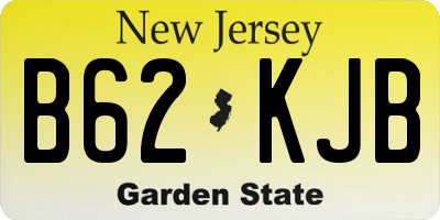 NJ license plate B62KJB