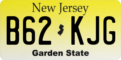 NJ license plate B62KJG