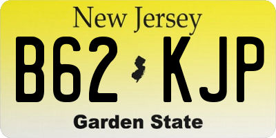 NJ license plate B62KJP